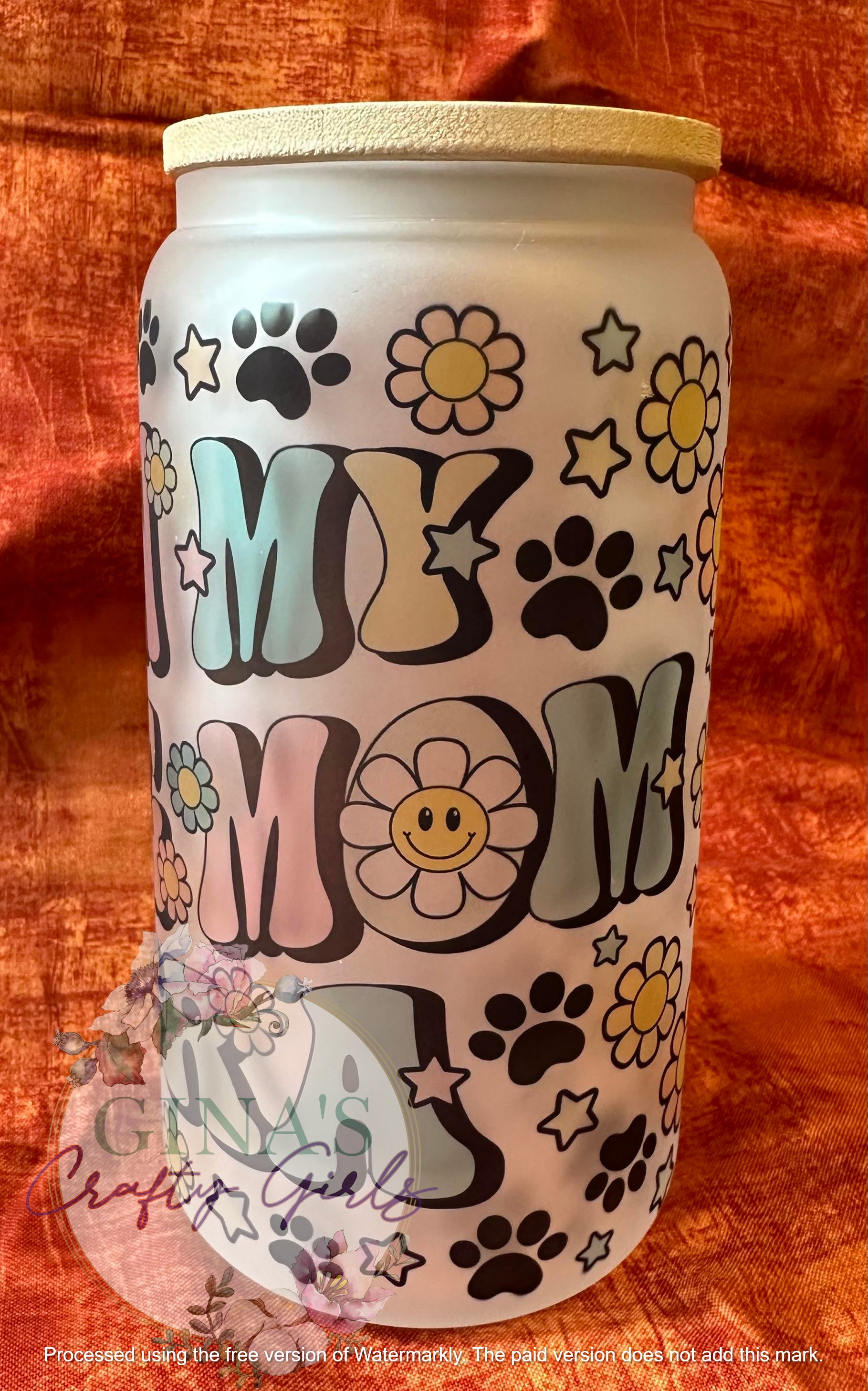 In My Dog Mom Era Glass Can Cup