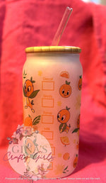 Load image into Gallery viewer, Orange Bird Glass Can Cup
