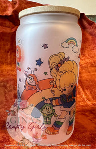 Made in the 80s Rainbow Brite Glass Can Cup