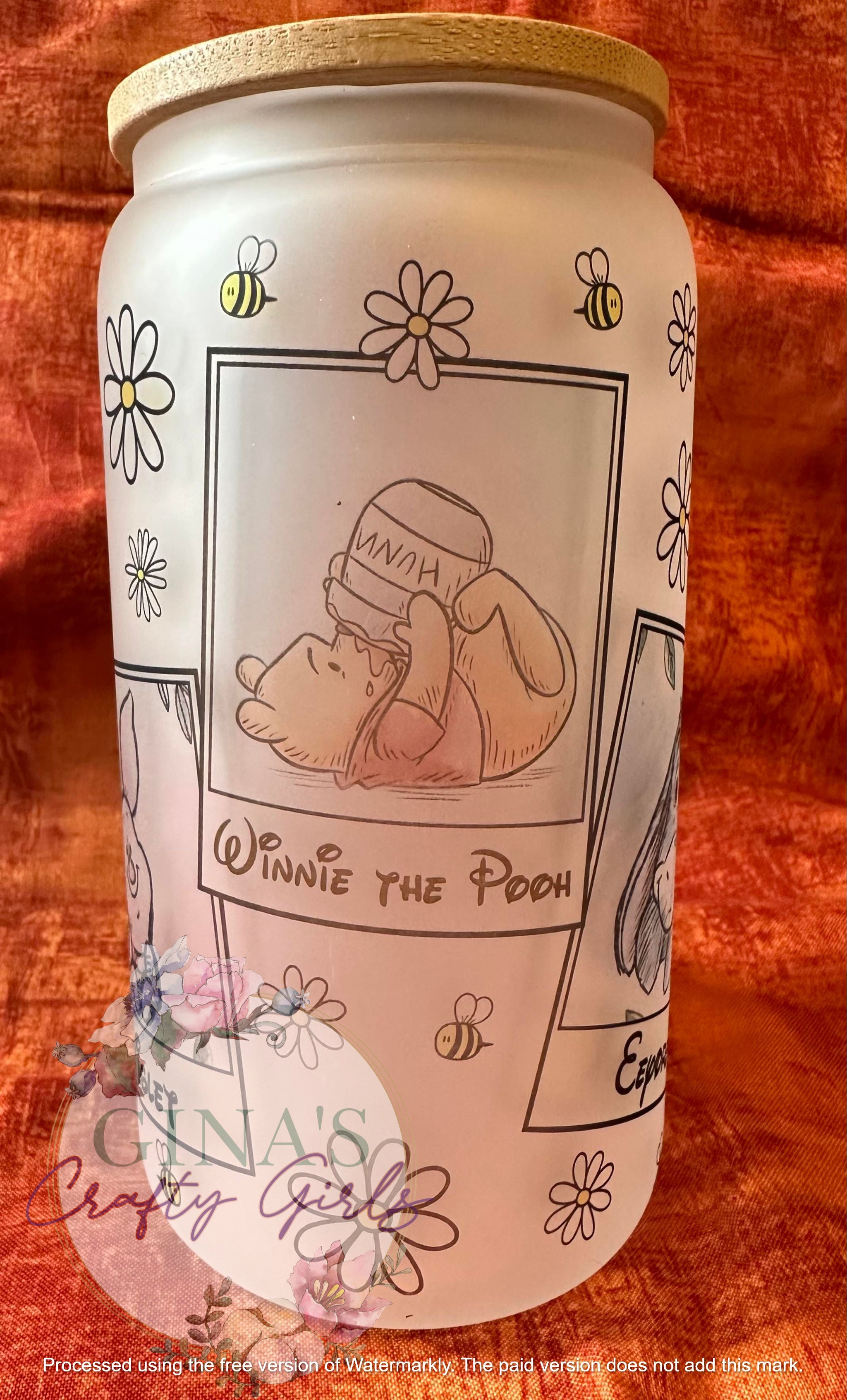 Winnie the Pooh And Gang Glass Can Cup
