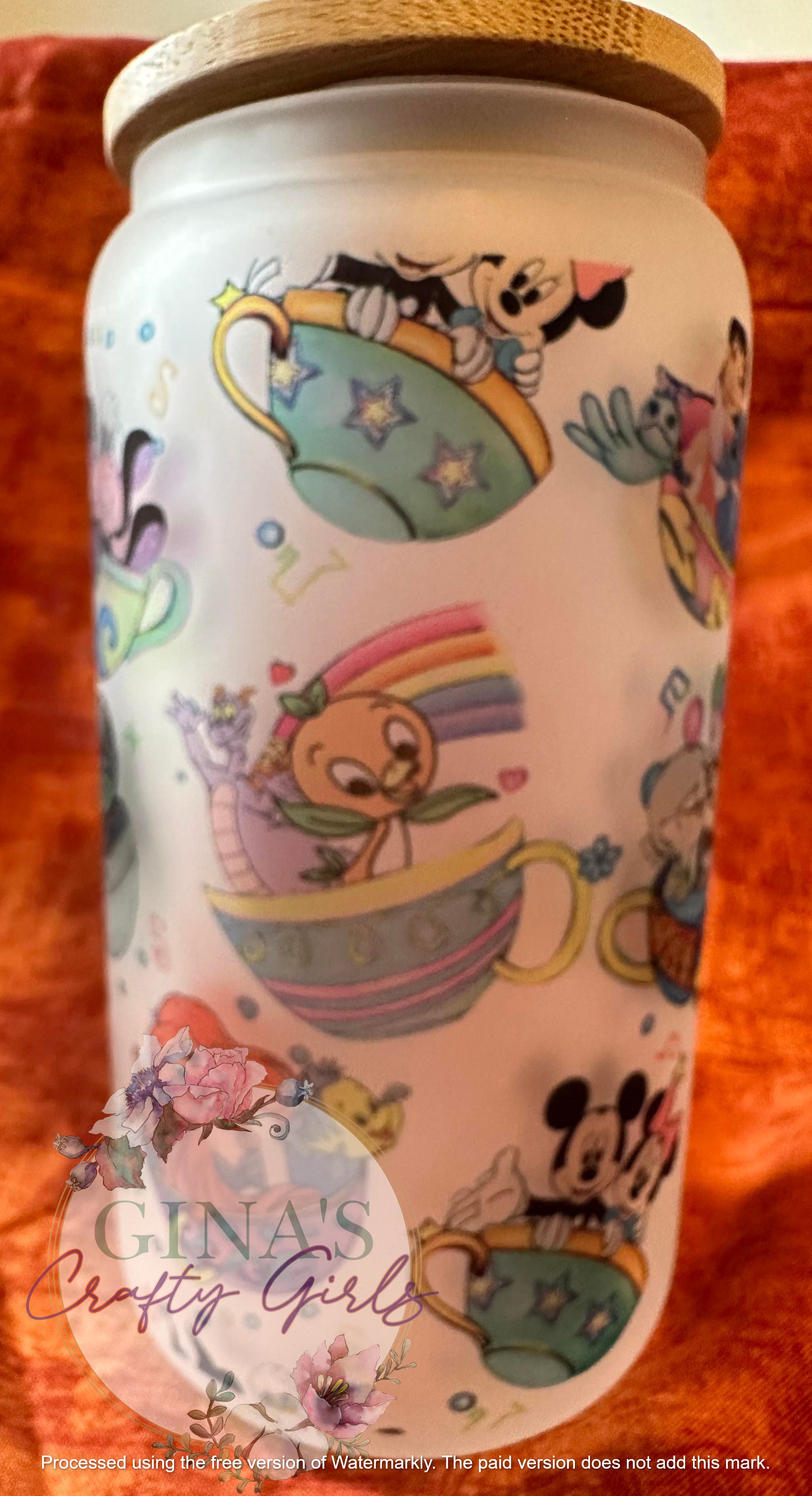 Disney Parks Glass Can Cup