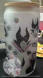 Load image into Gallery viewer, Maleficent Glass Can Cup

