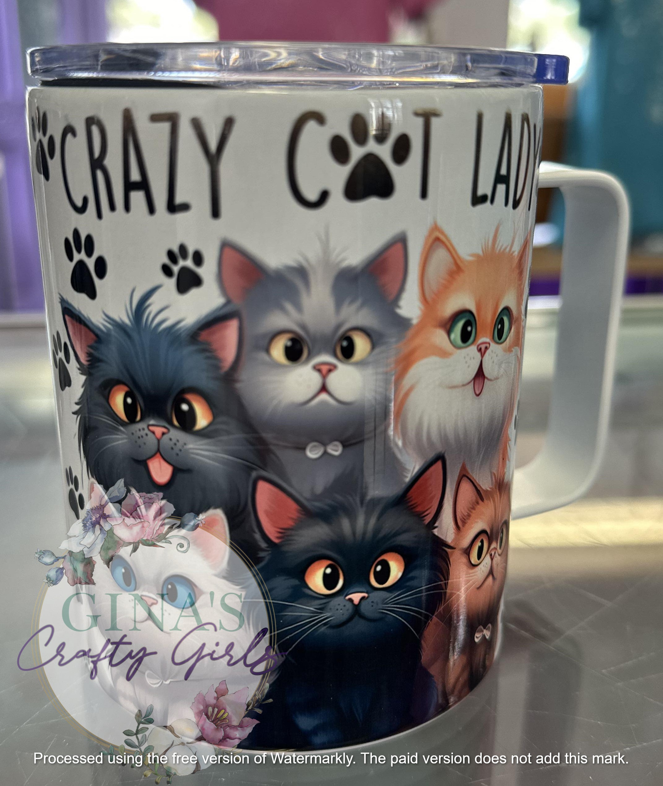 Crazy Cat Lady Camp Mug