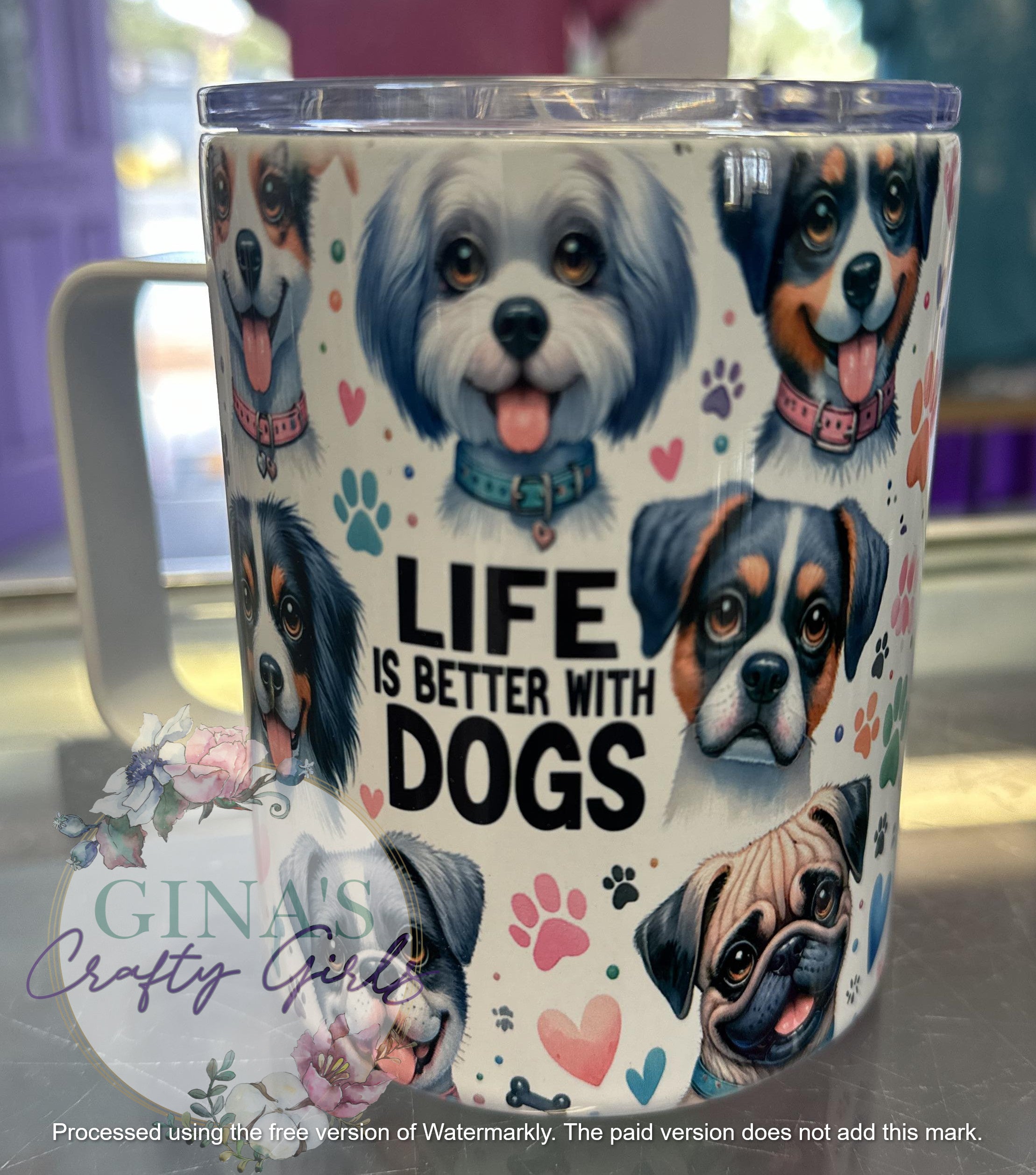 Life Is Better With Dogs Camp Mug