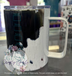 Load image into Gallery viewer, Cowprint Starbucks Watercolor Camp Mug
