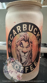 Load image into Gallery viewer, Scarbucks Coffee Scar Glass Can Cup
