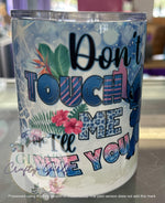 Load image into Gallery viewer, Stitch Don&#39;t Touch Me or I&#39;ll Bite You Camp Mug
