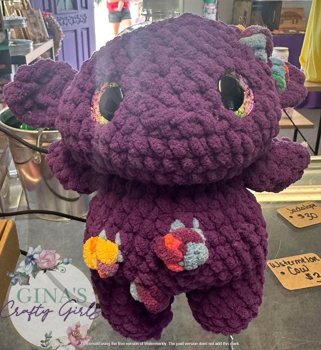 Lisa Frank Inspired Goblin Crochet – Gina's Crafty Girls