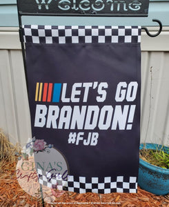 Let's Go Brandon #FJB 12 x18 Double Sided Garden Flag