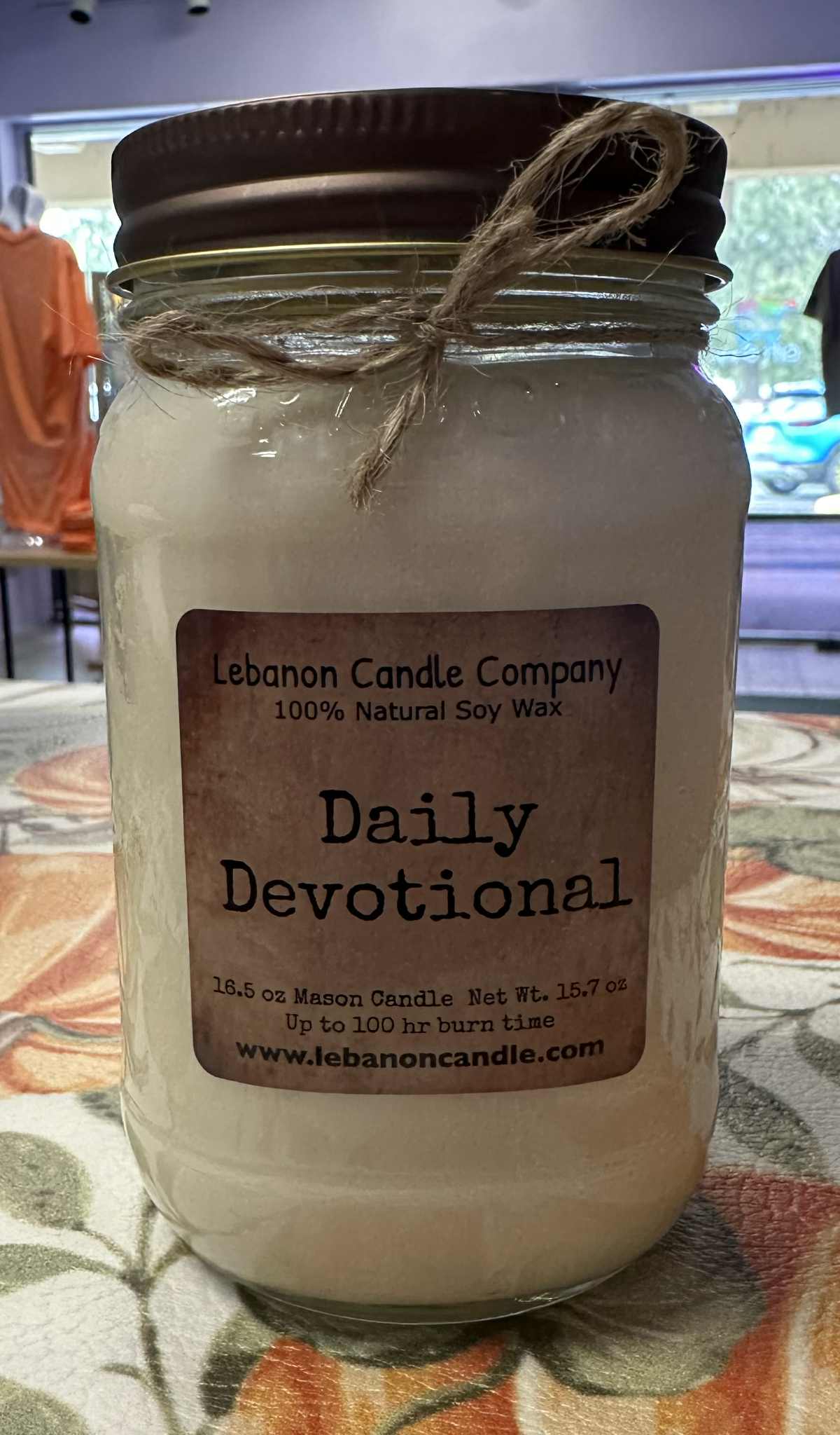 Daily Devotional Candle