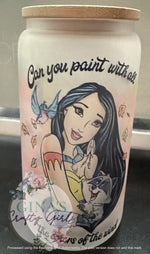 Load image into Gallery viewer, Colors of the Wind Pocahontas Glass Can Cup
