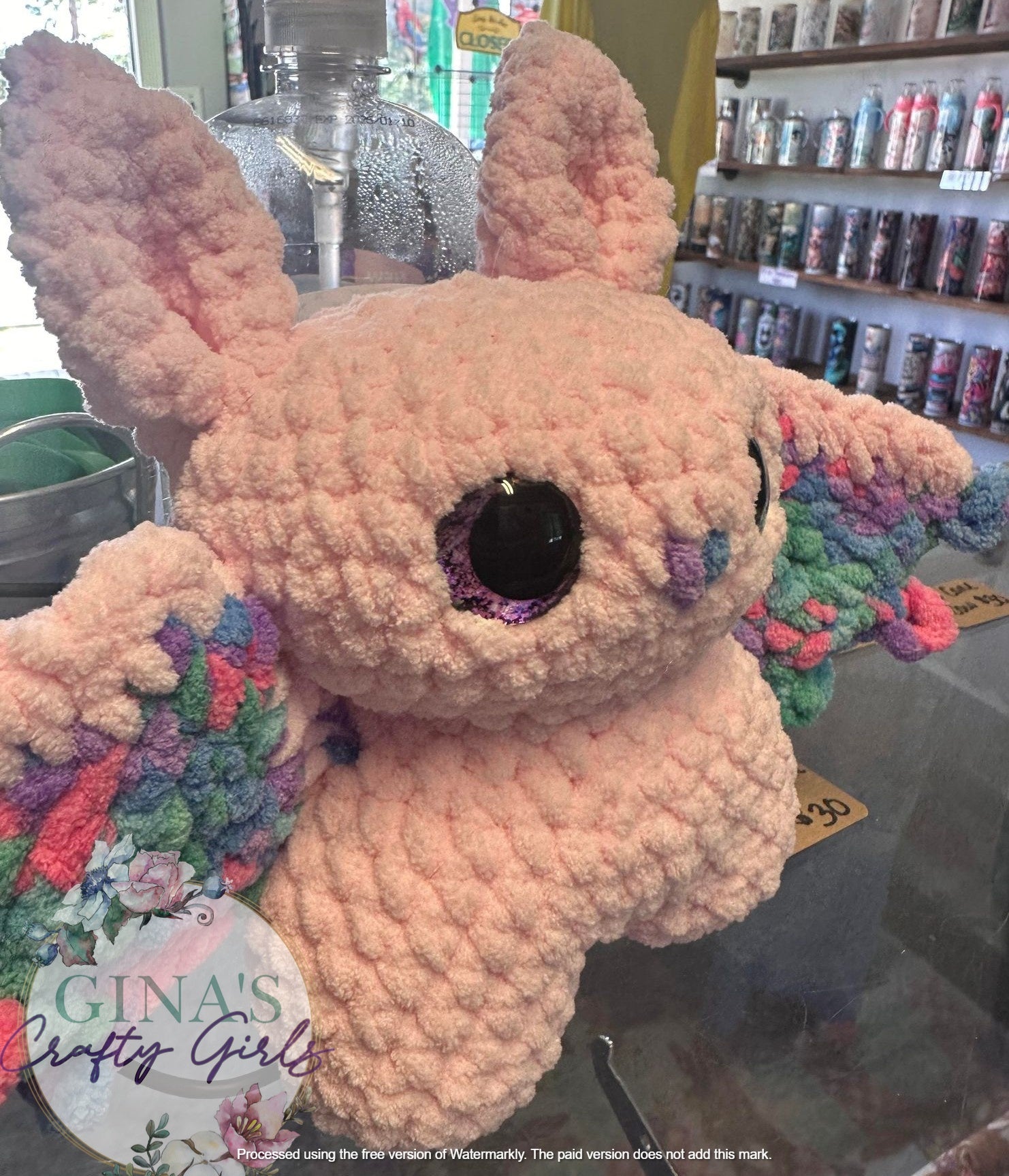 Lisa Frank Inspired Bat Crochet