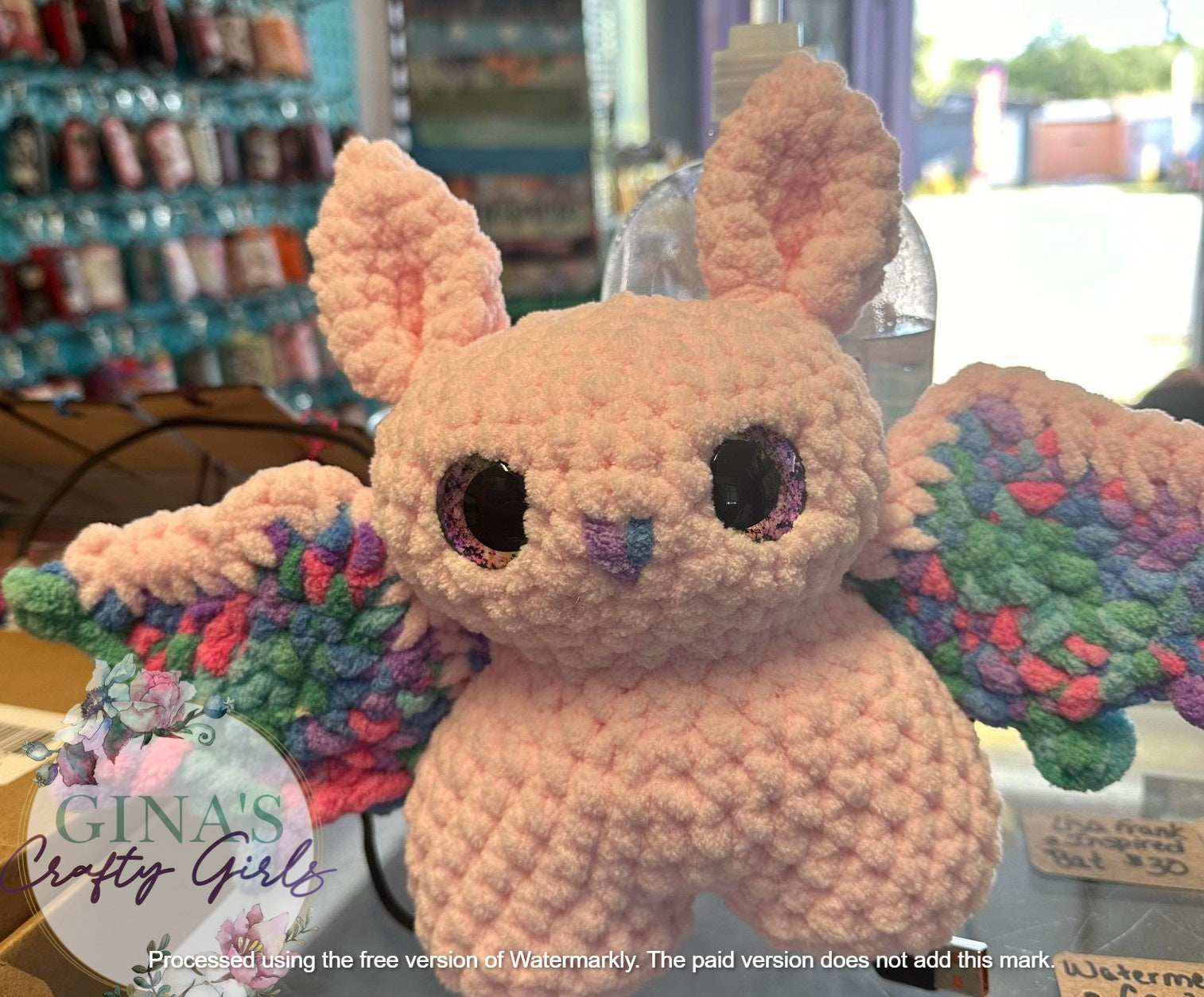 Lisa Frank Inspired Bat Crochet