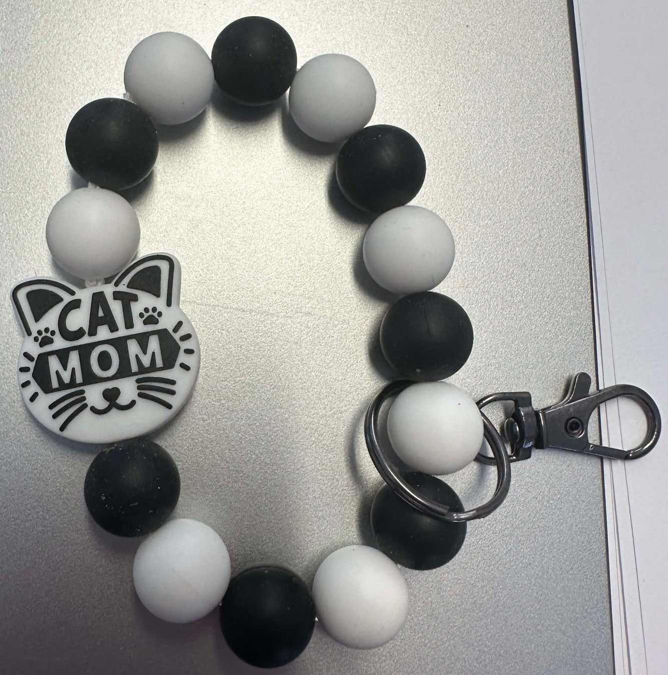 Cat Mom Silicone Wristlet