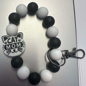 Cat Mom Silicone Wristlet
