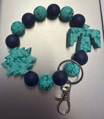 Load image into Gallery viewer, Thunderbird Aztec Silicone Wristlet
