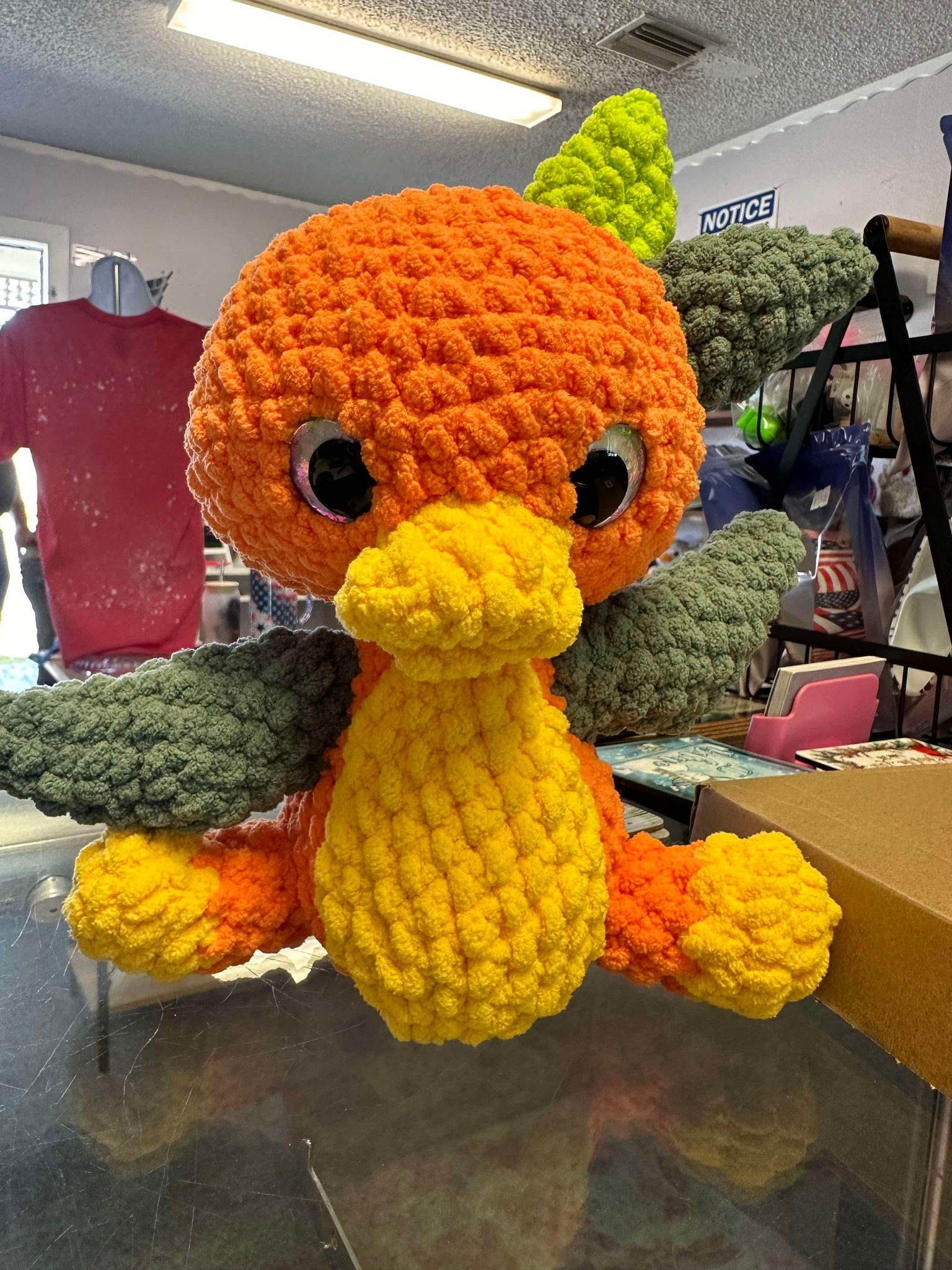 Orange Bird Crochet
