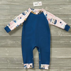 Cozy Forest Friends Boys Romper 6-9M