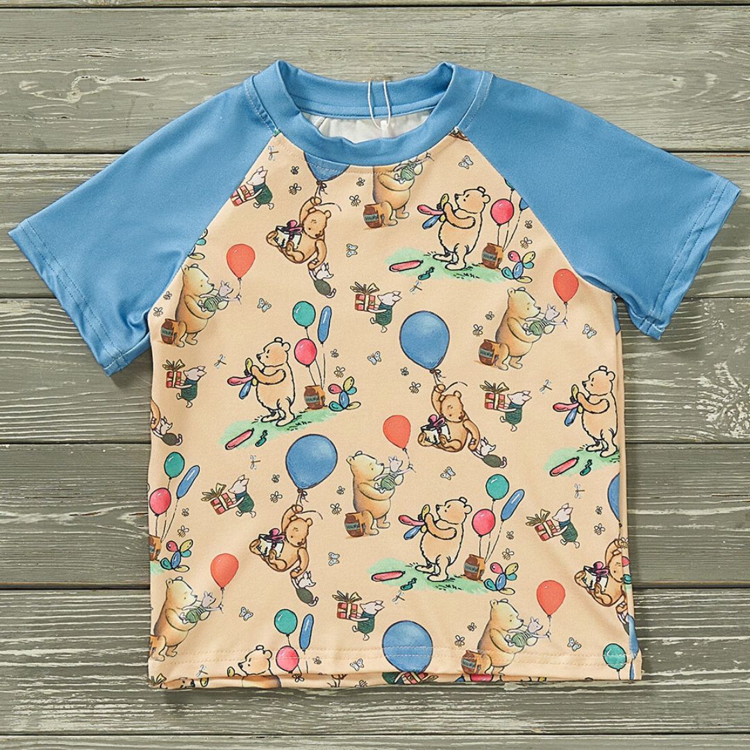 Happy Birthday Pooh Boys Shirt