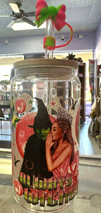 Wicked Always Wicked Glass Cup