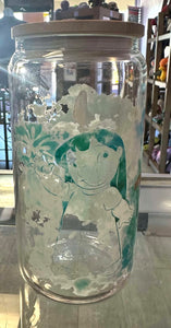 Stitch With Scrump Glass Cup