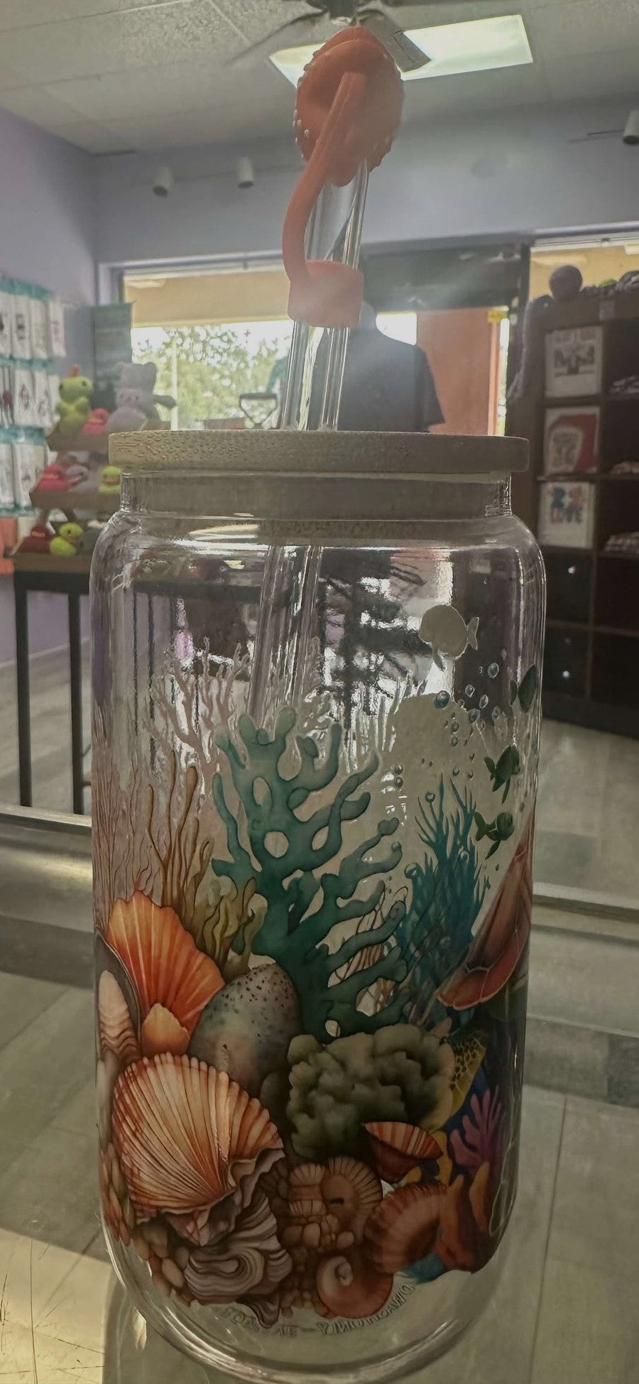 Sea Turtle Glass Cup