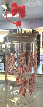 Load image into Gallery viewer, Mama Bow Glass Cup
