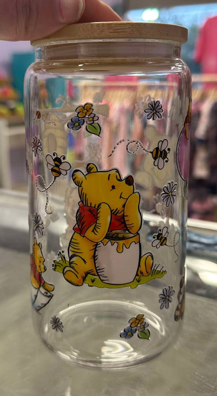 Winnie the Pooh Rainy Day Glass Cup
