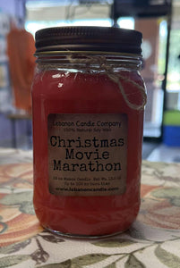 Christmas Movie Marathon Candle