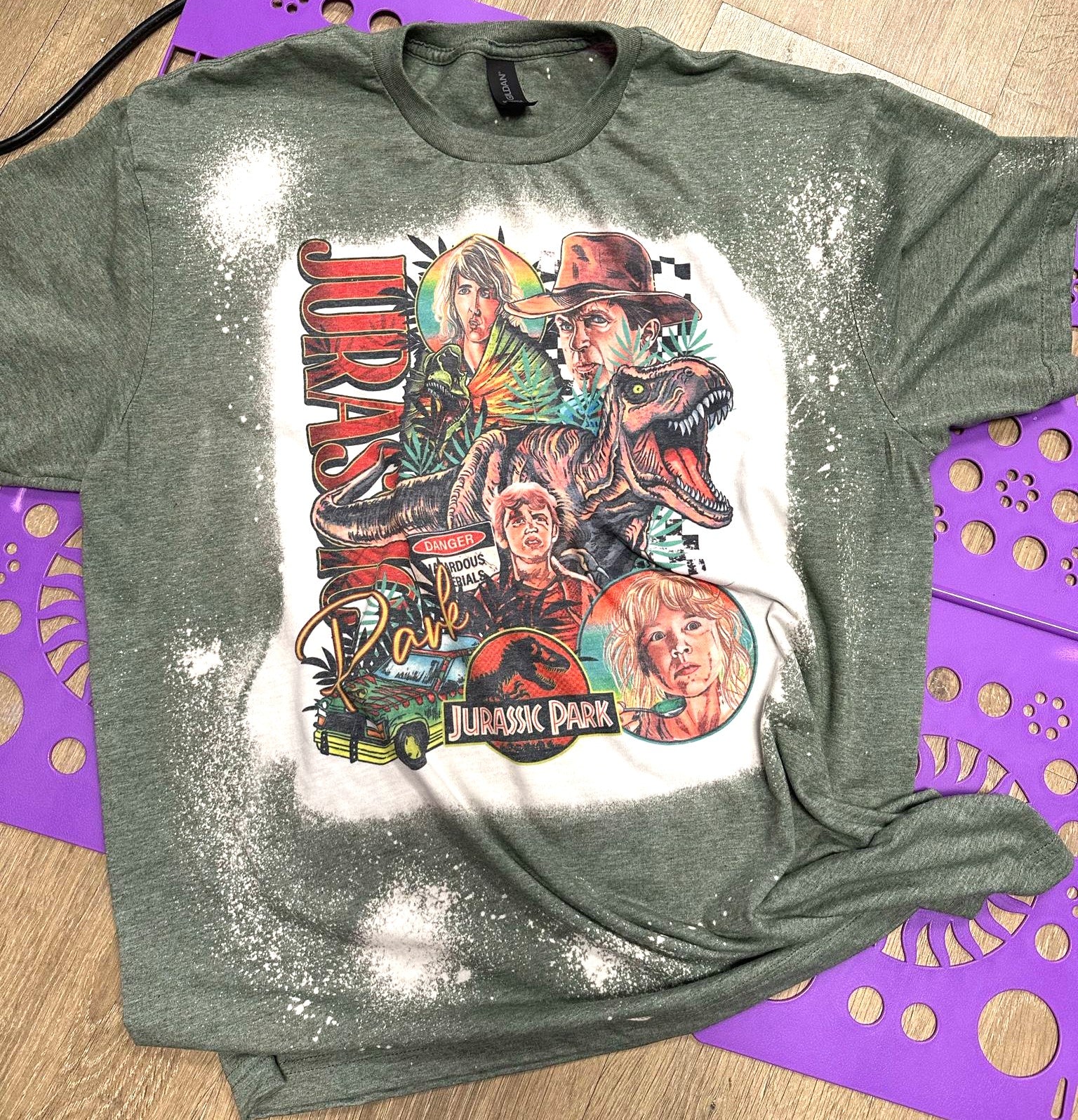 Jurassic Park Bleached Shirt