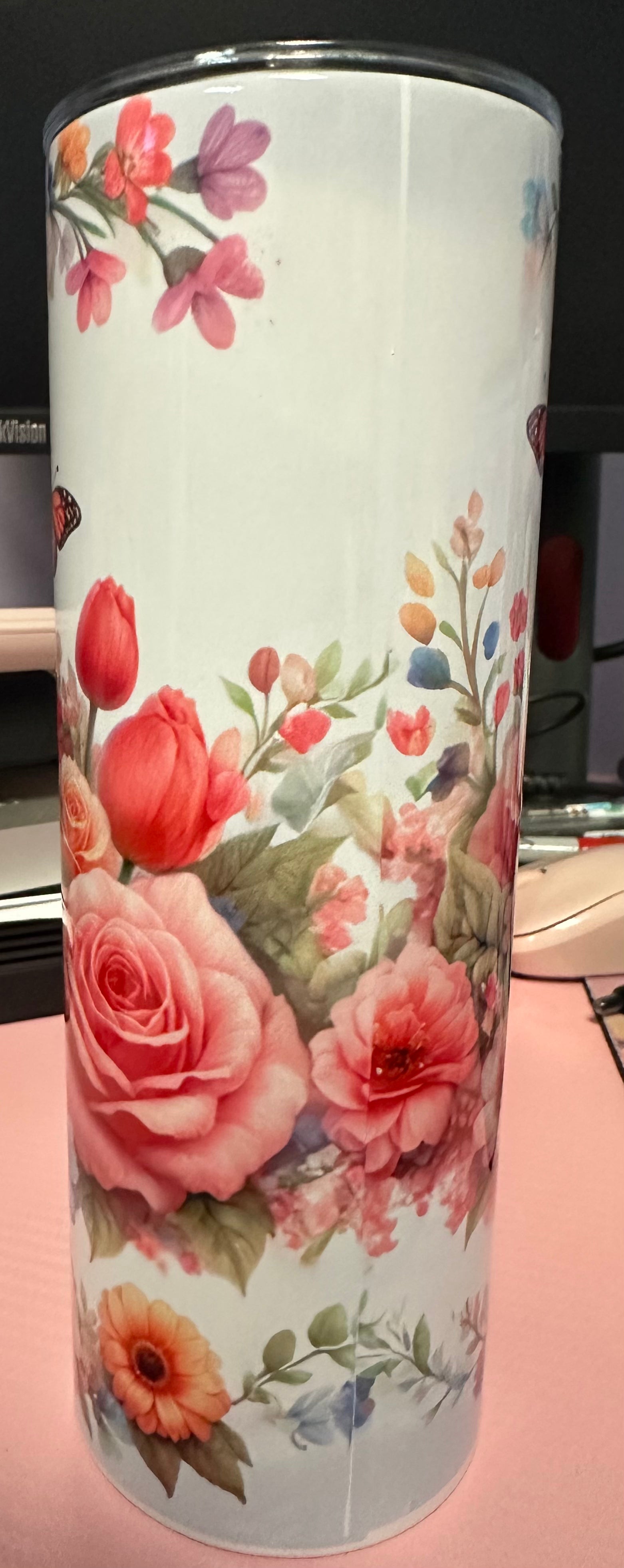 Floral Pig Tumbler