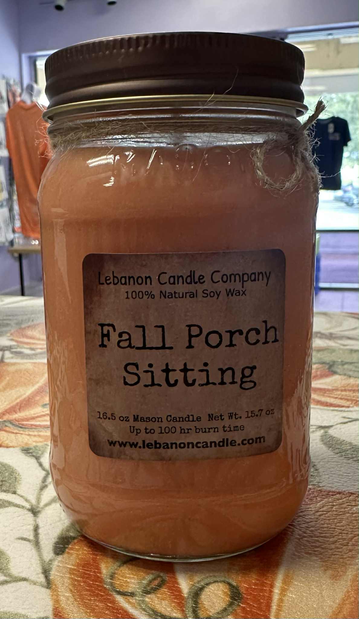 Fall Porch Sitting Candle