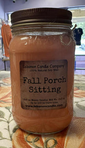 Fall Porch Sitting Candle