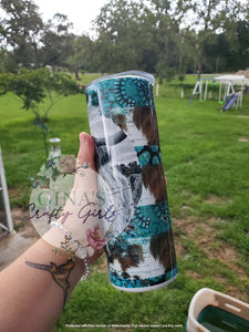 Highland Cow Skinny Tumbler