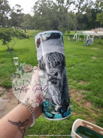 Load image into Gallery viewer, Highland Cow Skinny Tumbler
