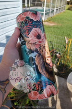 Load image into Gallery viewer, Aztec With Floral Highland Cow Skinny Tumbler
