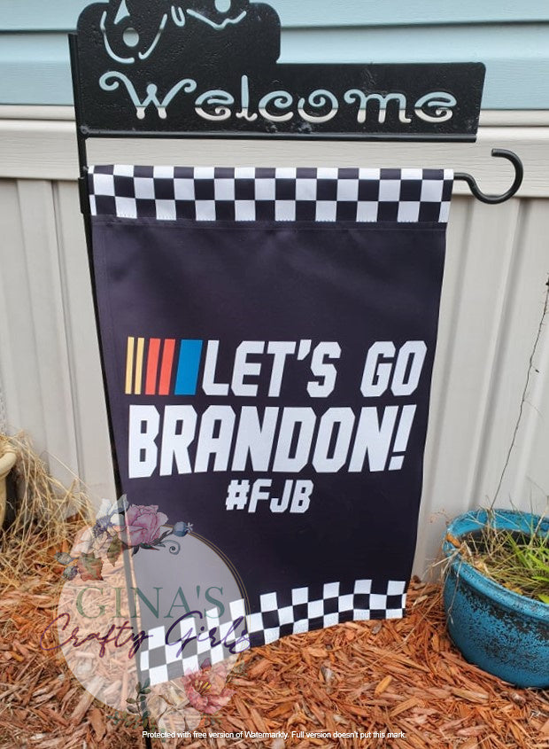 Let's Go Brandon #FJB 12 x18 Double Sided Garden Flag
