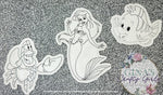 Load image into Gallery viewer, Little Mermaid Coloring Doll Set
