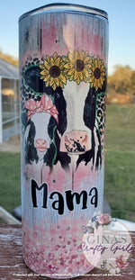 Load image into Gallery viewer, Cow Mama and Mini Tumbler Set
