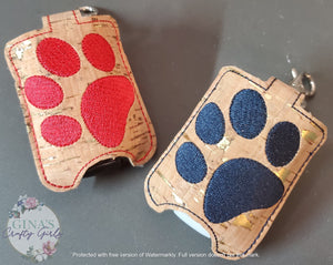 Dog Pawprint Hand Sanitizer Holder