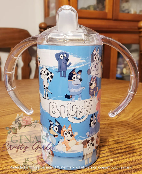 Bluey girl 12 oz sippy cup/kids cup