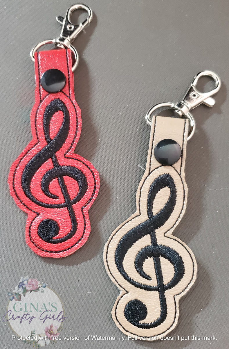 Music Note Keyfob – Gina's Crafty Girls