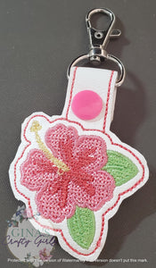 Hibiscus Keyfob