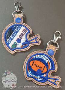 Florida Gator Football Helmet Keyfob