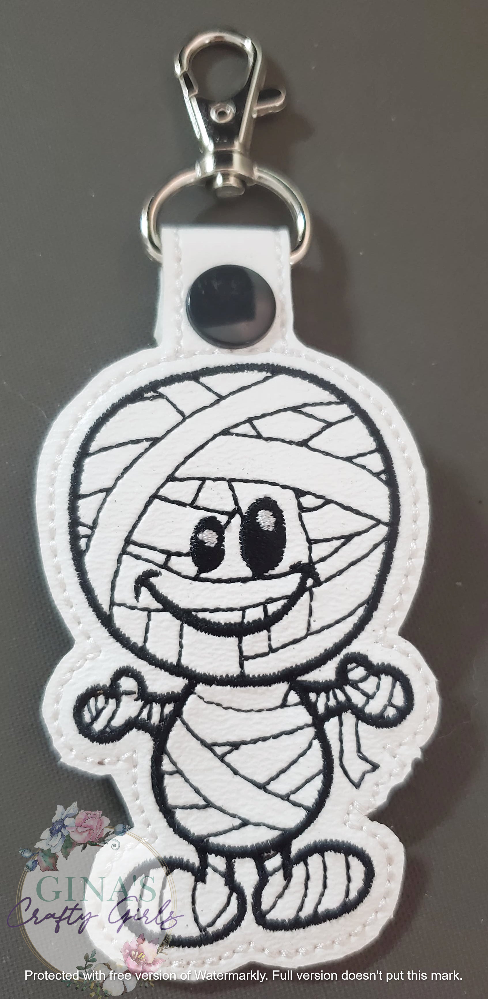 Mummy Halloween Keyfob