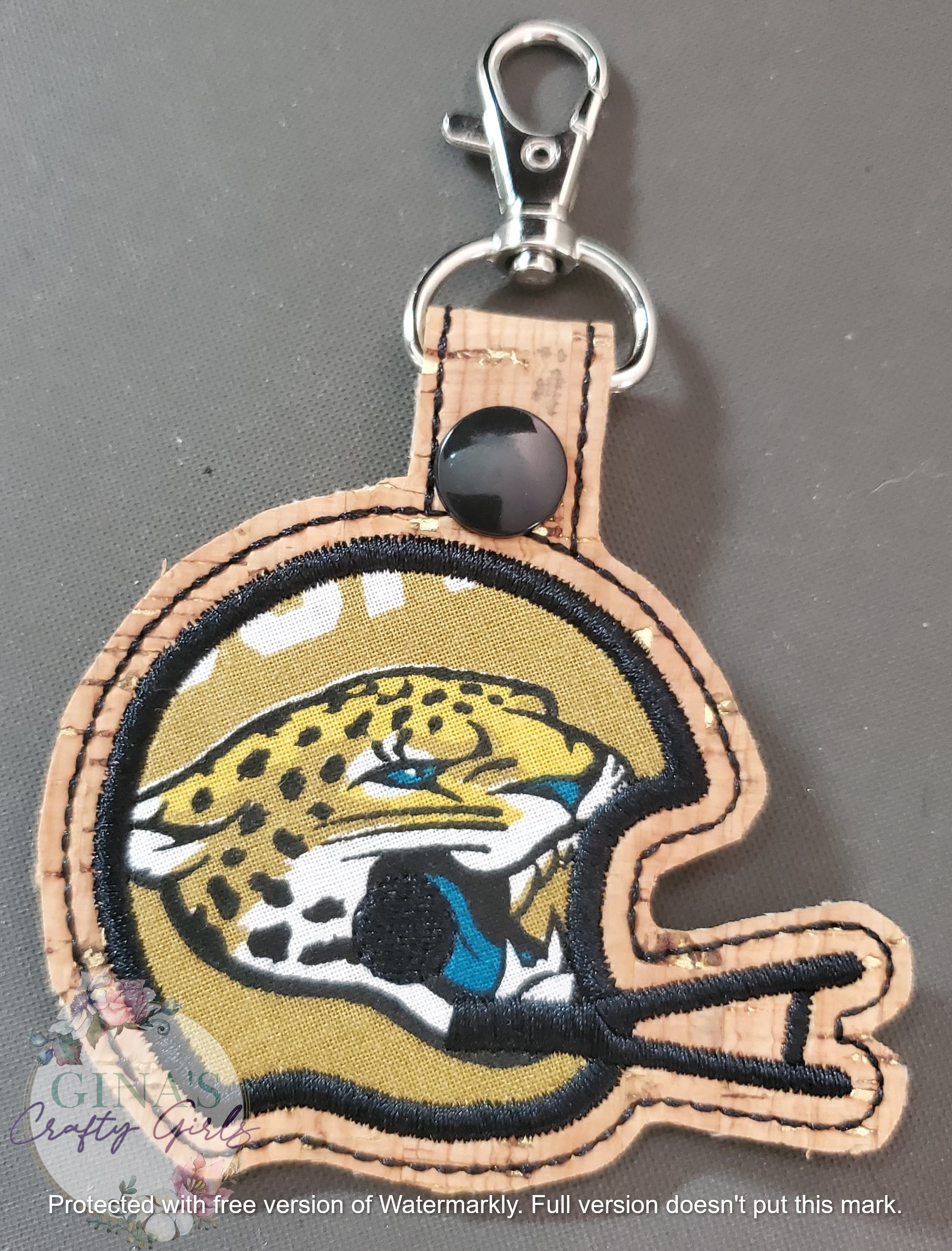 Jacksonville Jaguars Football Helmet Keyfob