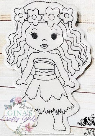 Moana Coloring Doll Set